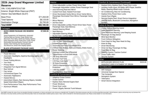 More photos of 2026 Jeep Grand Wagoneer Limited at ALM CDJR Perry, GA