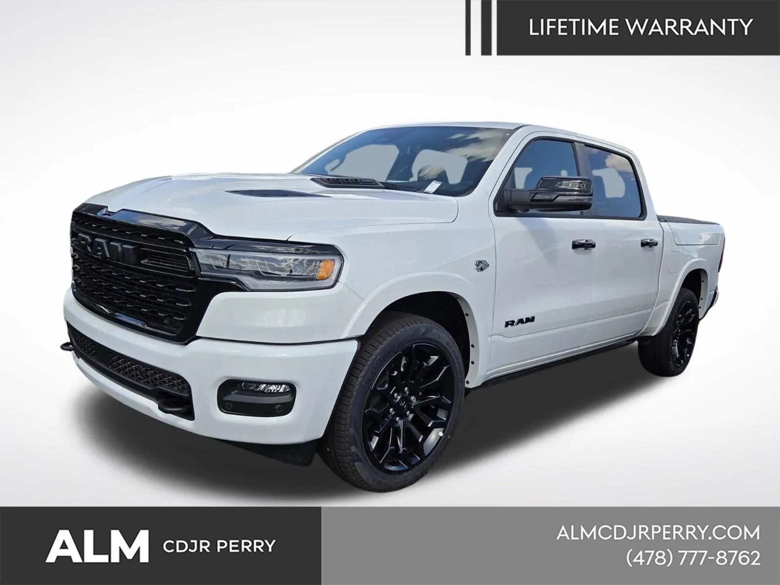 White 2026 Ram 1500 Limited for sale in Perry, GA