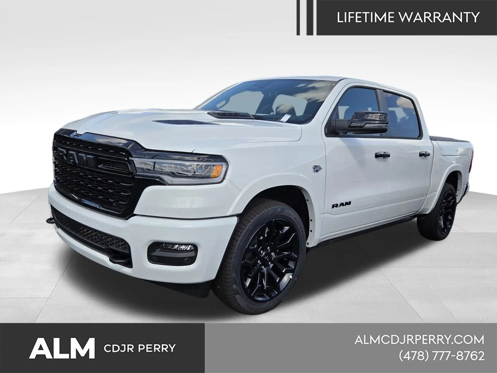 White 2026 Ram 1500 Limited for sale in Perry, GA