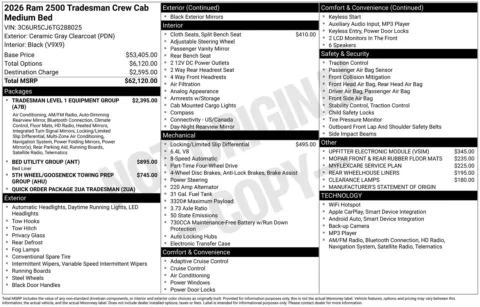 More photos of 2026 Ram 2500 Tradesman at ALM CDJR Perry, GA