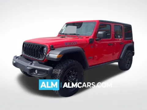 Red 2025 Jeep Wrangler Willys 4xe for sale in Perry, GA
