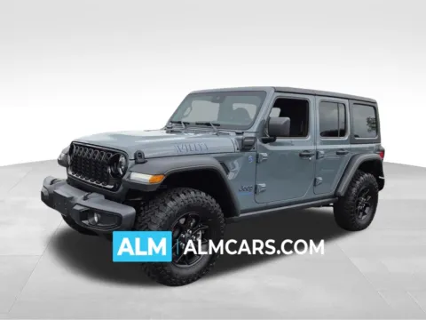 Gray 2025 Jeep Wrangler Willys 4xe for sale in Perry, GA
