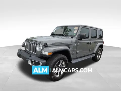 Gray 2020 Jeep Wrangler Unlimited Sahara for sale in Perry, GA