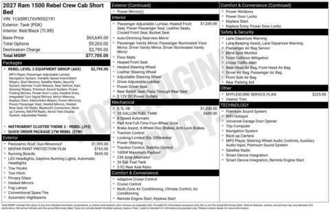 More photos of 2027 Ram 1500 Rebel at ALM CDJR Perry, GA