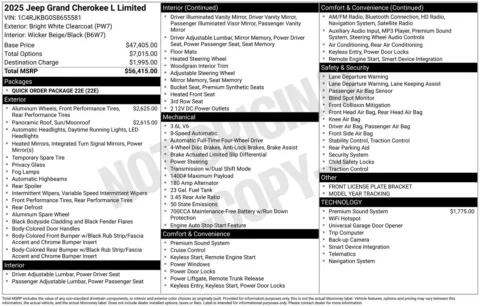 More photos of 2025 Jeep Grand Cherokee L Limited at ALM CDJR Perry, GA