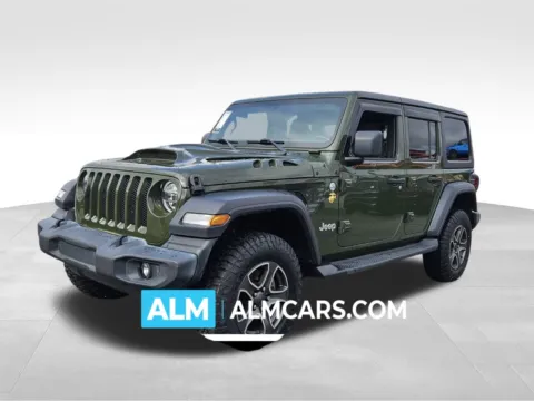Green 2020 Jeep Wrangler Unlimited Sport for sale in Perry, GA