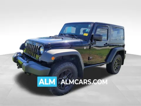 Black 2017 Jeep Wrangler Willys Wheeler for sale in Perry, GA