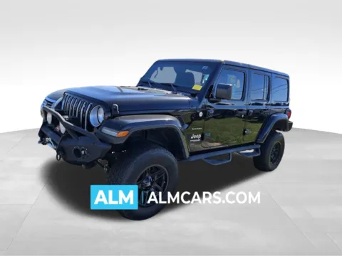 Black 2018 Jeep Wrangler Unlimited Sahara for sale in Perry, GA