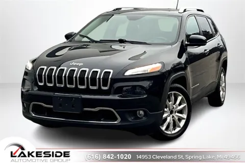 Black 2015 Jeep Cherokee Limited for sale in Spring Lake, MI