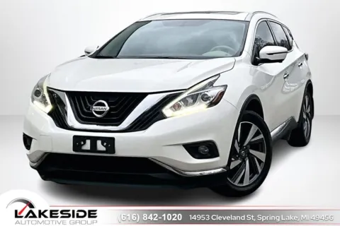 White 2017 Nissan Murano Platinum for sale in Spring Lake, MI
