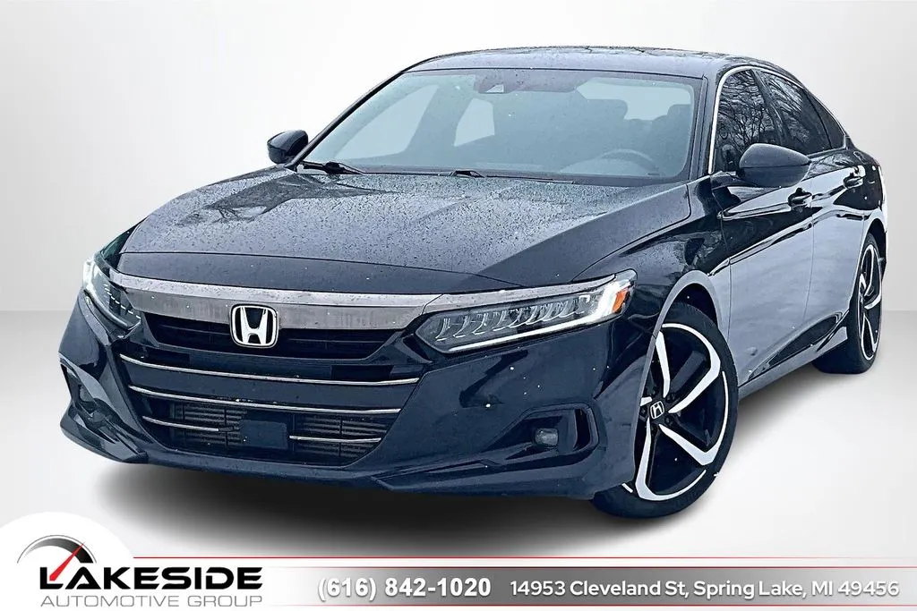 Black 2021 Honda Accord Sport for sale in Spring Lake, MI