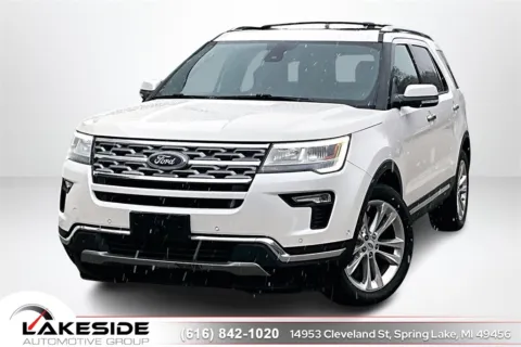 White 2019 Ford Explorer Limited for sale in Spring Lake, MI