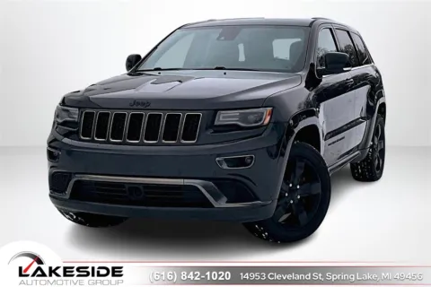 Black 2015 Jeep Grand Cherokee Overland for sale in Spring Lake, MI