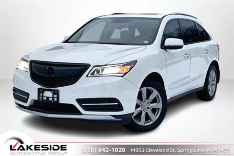 White 2014 Acura MDX 3.5L Advance Pkg w/Entertainment Pkg for sale in Spring Lake, MI