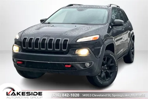 Black 2016 Jeep Cherokee Trailhawk for sale in Spring Lake, MI