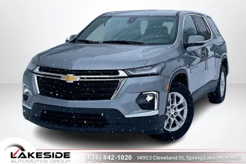 Gray 2023 Chevrolet Traverse LS for sale in Spring Lake, MI