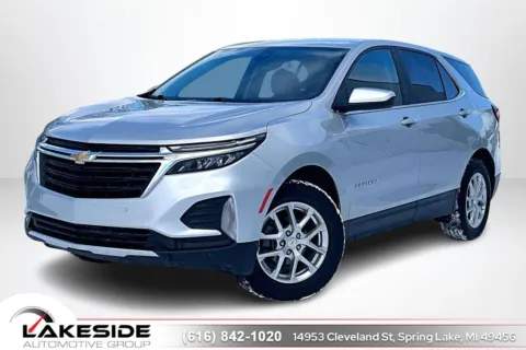 Silver 2022 Chevrolet Equinox LT for sale in Spring Lake, MI