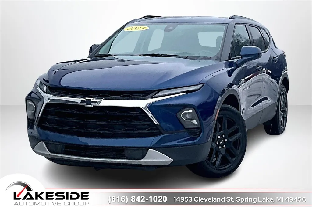 Blue 2023 Chevrolet Blazer LT for sale in Spring Lake, MI