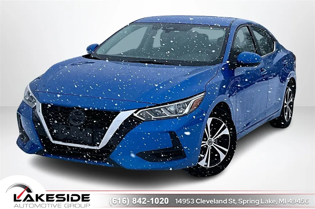 Blue 2022 Nissan Sentra SV for sale in Spring Lake, MI