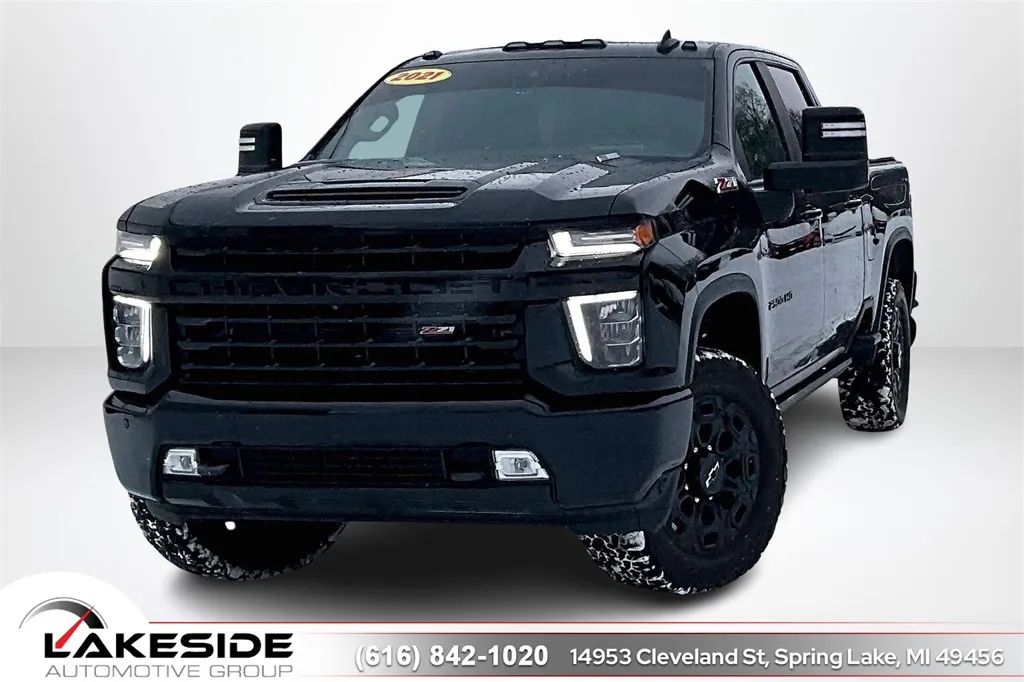 Black 2021 Chevrolet Silverado 2500HD LTZ for sale in Spring Lake, MI
