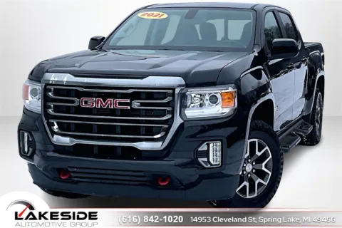 Black 2021 GMC Canyon AT4 w/Leather for sale in Spring Lake, MI