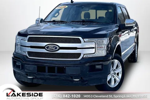 Black 2018 Ford F-150 Platinum for sale in Spring Lake, MI