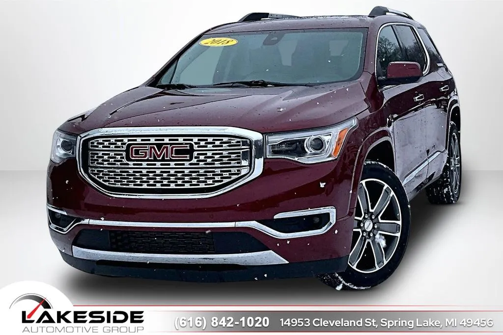 Red 2018 GMC Acadia Denali for sale in Spring Lake, MI