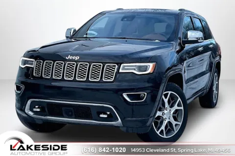 Black 2021 Jeep Grand Cherokee Overland for sale in Spring Lake, MI