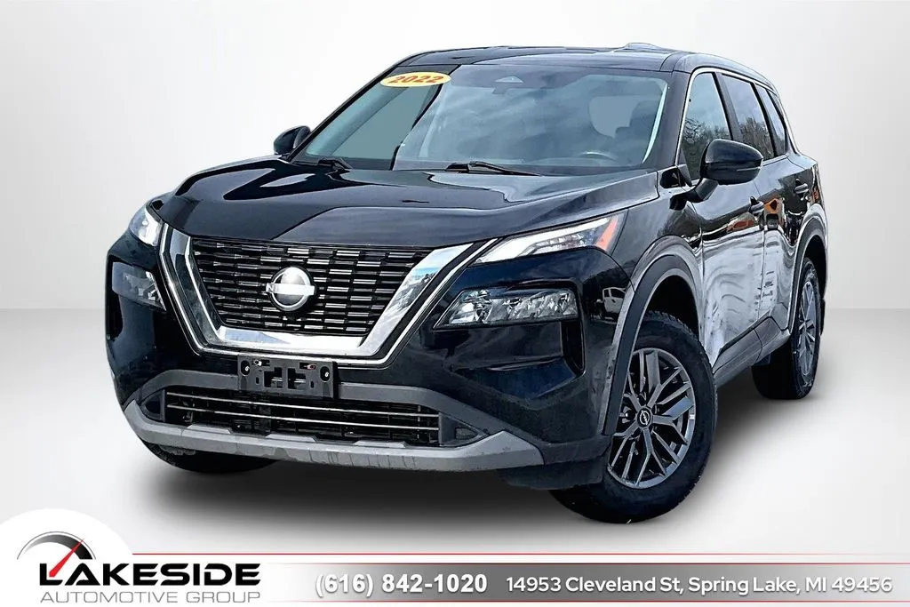 Black 2022 Nissan Rogue S for sale in Spring Lake, MI