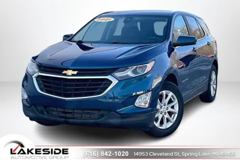 Blue 2021 Chevrolet Equinox LT for sale in Spring Lake, MI