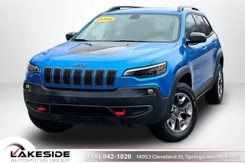 Blue 2019 Jeep Cherokee Trailhawk for sale in Spring Lake, MI