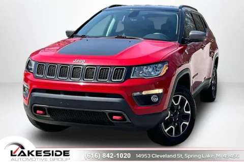 Red 2019 Jeep Compass Trailhawk for sale in Spring Lake, MI