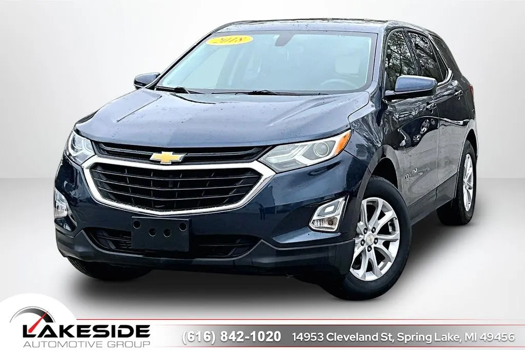 Blue 2018 Chevrolet Equinox LT for sale in Spring Lake, MI