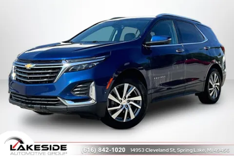 Blue 2022 Chevrolet Equinox Premier for sale in Spring Lake, MI