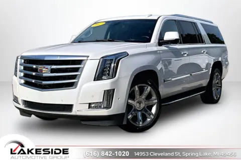 White 2017 Cadillac Escalade ESV Luxury for sale in Spring Lake, MI