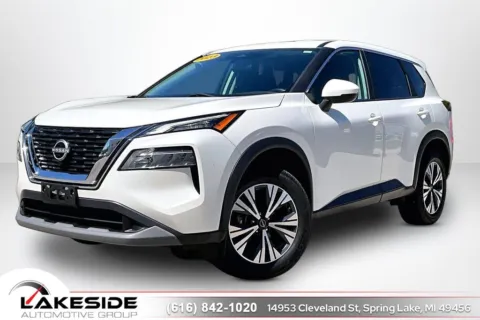 White 2023 Nissan Rogue SV for sale in Spring Lake, MI