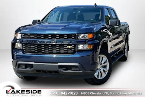 Blue 2021 Chevrolet Silverado 1500 Custom for sale in Spring Lake, MI