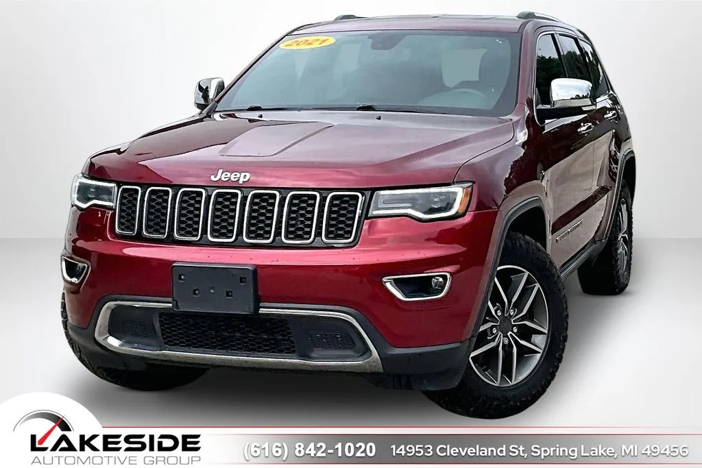 Red 2021 Jeep Grand Cherokee Limited for sale in Spring Lake, MI