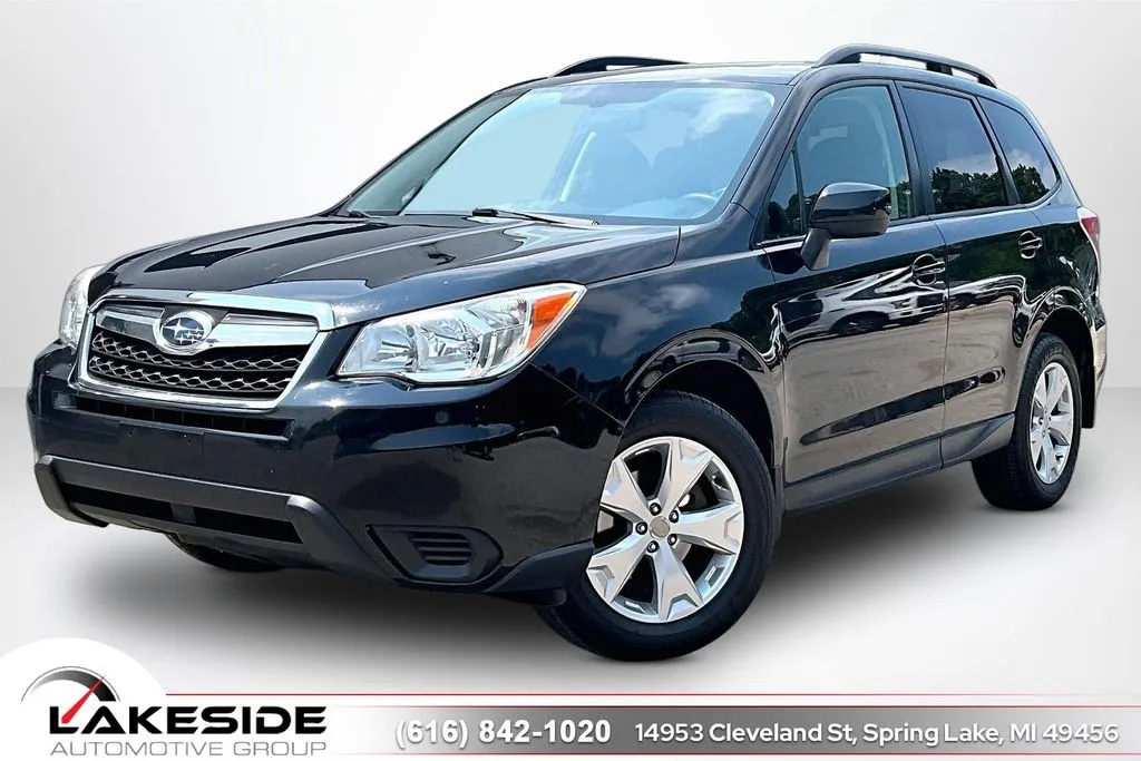 Black 2014 Subaru Forester 2.5i Premium for sale in Spring Lake, MI