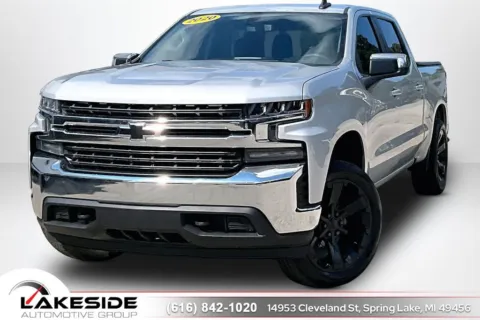 Silver 2020 Chevrolet Silverado 1500 LT for sale in Spring Lake, MI