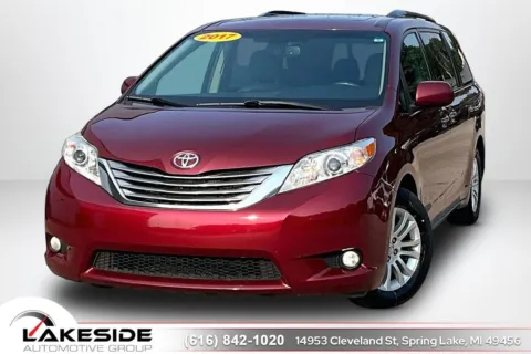 Red 2017 Toyota Sienna XLE for sale in Spring Lake, MI