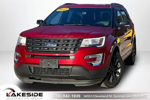 Red 2017 Ford Explorer XLT for sale in Spring Lake, MI