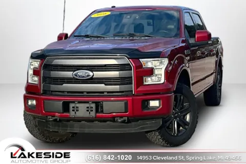 Red 2016 Ford F-150 Lariat for sale in Spring Lake, MI