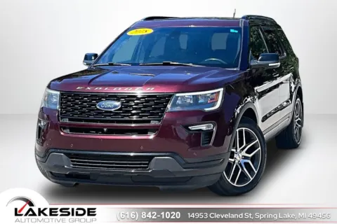 Red 2018 Ford Explorer Sport for sale in Spring Lake, MI