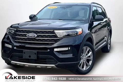 Black 2022 Ford Explorer XLT for sale in Spring Lake, MI