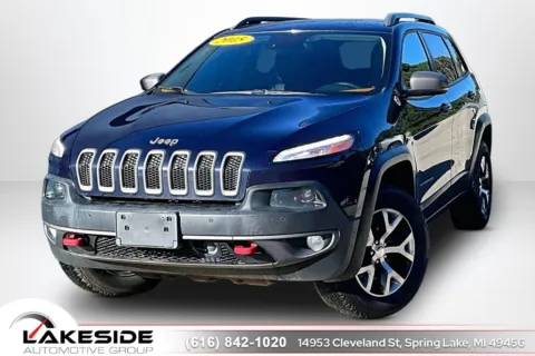 Blue 2015 Jeep Cherokee Trailhawk for sale in Spring Lake, MI