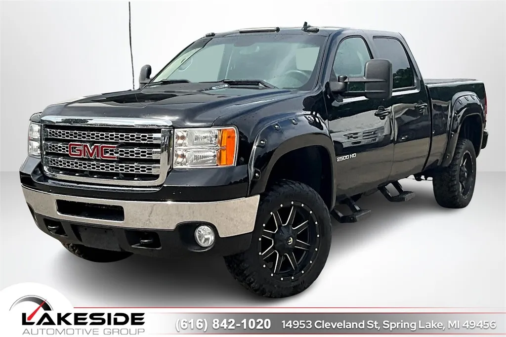 Black 2013 GMC Sierra 2500HD SLT for sale in Spring Lake, MI