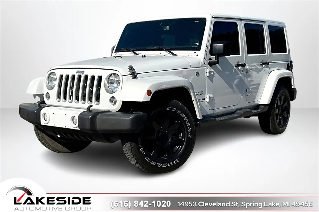 White 2016 Jeep Wrangler Unlimited Sahara for sale in Spring Lake, MI