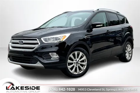 Black 2017 Ford Escape Titanium for sale in Spring Lake, MI