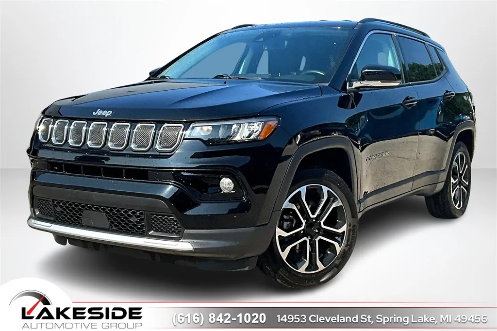 Black 2022 Jeep Compass Limited for sale in Spring Lake, MI